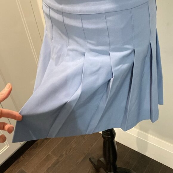 Women's Aritzia Sunday Best Micro Skirt Pleated Light Blue - Picture 4 of 12